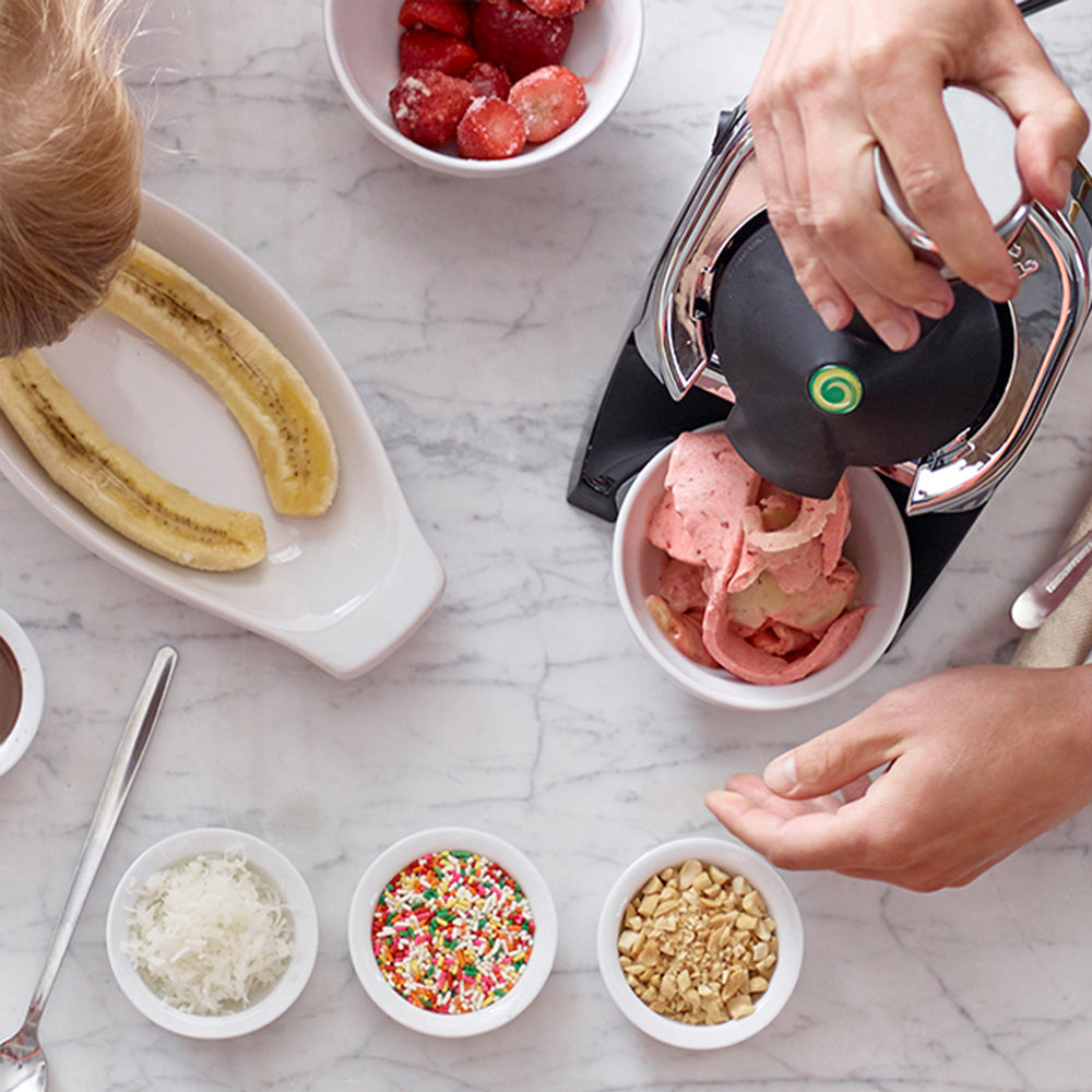 Yonanas Deluxe Healthy Soft-Serve Dessert Maker with Expanded Recipe Book