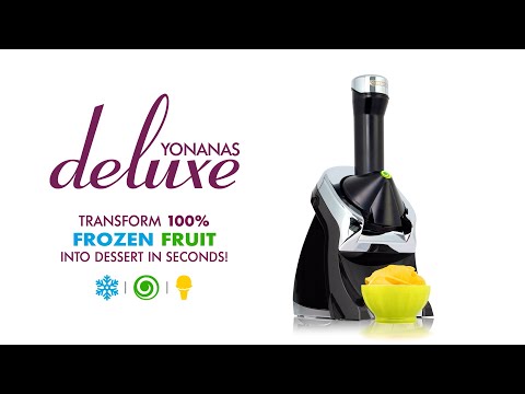 Load and play video in Gallery viewer, Yonanas Deluxe Healthy Soft-Serve Dessert Maker with Expanded Recipe Book